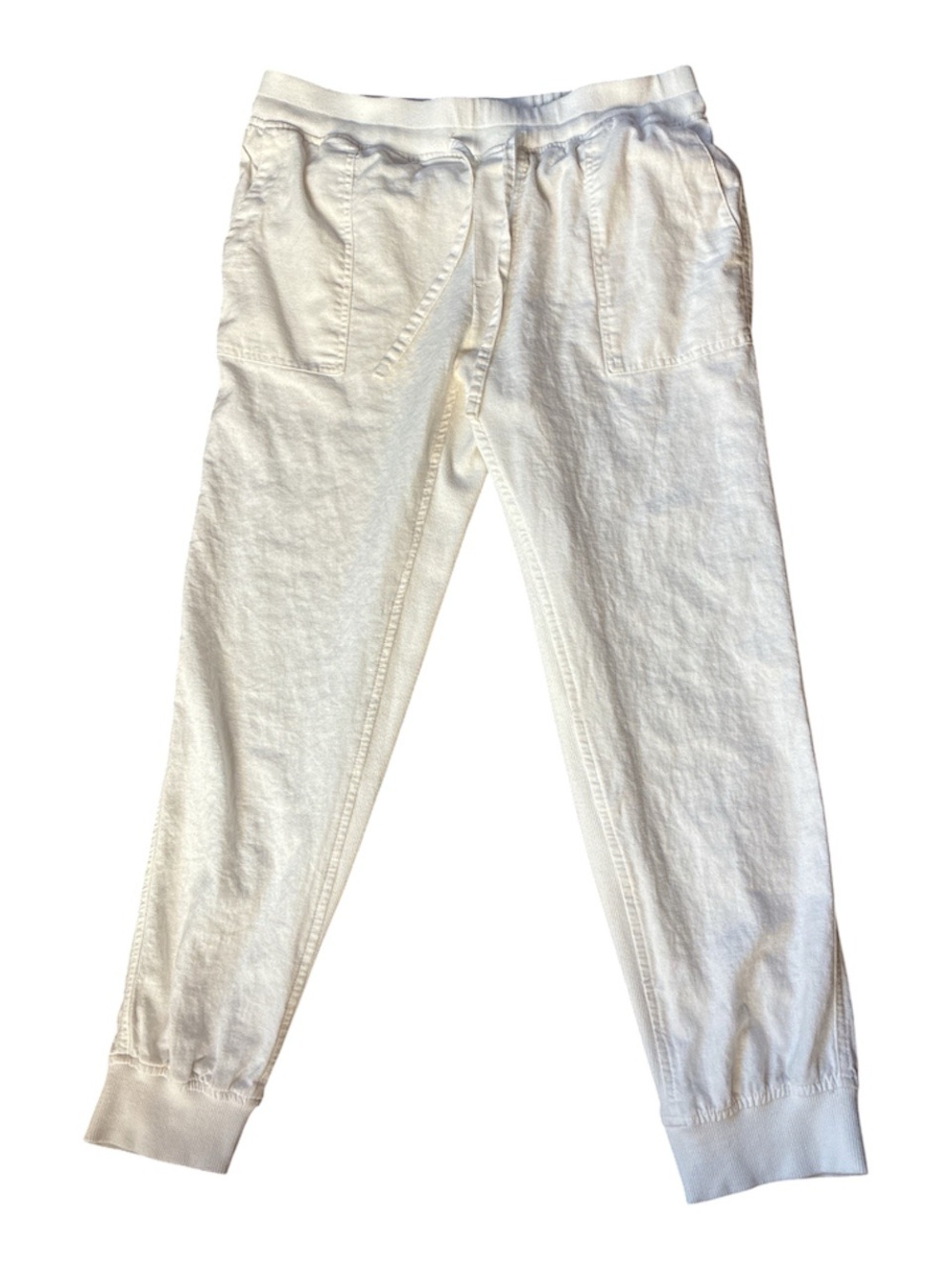 Love Tree Cream White woman Jogger Sweatpants